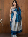 Anjaneya Sarees Ethnic Motifs Woven Design Zari Banarasi Saree