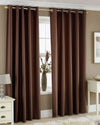 Homefab India Royal Silky Polyester Grommet Window Curtain 6 feet
