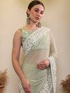 House of Pataudi Ethnic Embroidered Saree