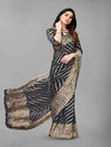 Fabmora Striped Poly Chiffon Saree