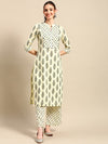 Sangria Ethnic Motifs Printed Gotta Patti Kurta With Palazzos