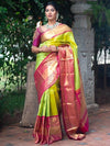 Anjaneya Sarees Ethnic Motifs Woven Design Zari Banarasi Saree