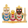 Svastika Brass Jagannath Idol for Temple, Office Desk or Car Dashboard (3 Inches)