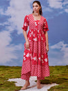 Anayna Ethnic Motifs Printed Tiered Kurta with Palazzos