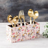 Nestroots Allure Botanic MDF Enamel Spoon Stand Pink Printed