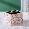 Nestroots Allure Botanic MDF Enamel Cutlery Holder Printed Large