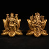 Artarium Padma Laxmi Ganesha Idol 4 inch - Lakshmi Ganesh Murti