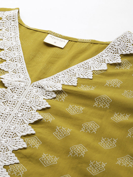 anayna Ethnic Motifs Printed Kurta