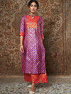 Shae by Sassafras Ethnic Motifs Printed Jacquard Kurta