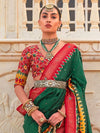 Anouk Ethnic Motifs Embellished Silk Blend Patola Saree