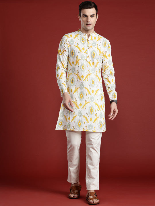 Anouk Ethnic Motifs Printed Cotton Kurta