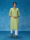 Likha Green Rayon Printed Kurta LIKKUR199