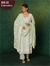 Likha Karigiri Green Heavy Embroidered Kurta, Pant & Dupatta LIKSKD165 (Set of 3) - S