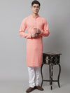 Jompers Men Geometric Thread Work Pure Cotton Kurta