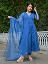 Urbanstree Darya Anarkali Kurta with Pant & Dupatta (Set of 3)
