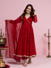 Urbanstree Uma Angrakha Kurta & Pant with Dupatta (Set of 3)