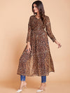 Fusionic Animal Printed A-Line Kurta