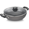 Prestige Omega Select Plus Ib Aluminium Non - Stick Cookware Dia 24cm Kadai With Glass Lid