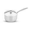 Butterfly Tez Triply Milk/sauce Pan With Ss Lid | 2.1 Litre| 18 Cm | Stay Cool Handle | Induction Compatible