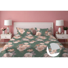 Dreamlet Presents Luxurious Supersoft Cotton Feel 210tc King Size Elastic Fitted Double Bedsheets With 2 Pillow Covers | Green