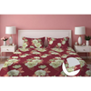 Dreamlet Presents Luxurious Supersoft Cotton Feel 210tc King Size Elastic Fitted Double Bedsheets With 2 Pillow Covers | Maroon