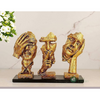 Indicast Porcelain Modern Human Faces Statue Table Desk Decor 8 Inch Handcrafted Decorative Showpiece