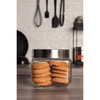 Femora Kitchen Storage Jars Transperent Glass With Steel Lid Air Tight Jar | 850 Ml | Pack of 1
