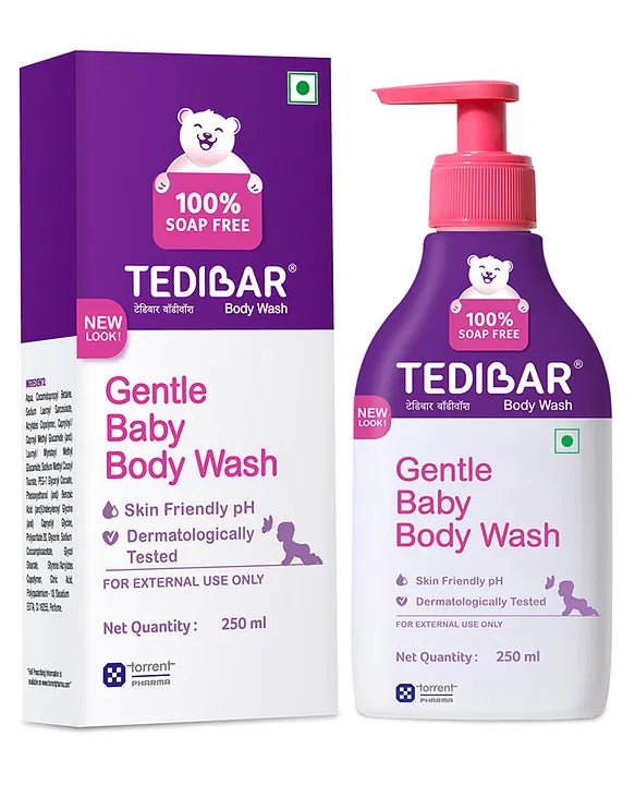 Torrent Pharma Tedibar Rich Moisturising Baby Body Wash 250ml
