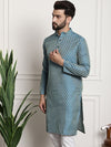 Sojanya Mandarin Collar Ethnic Motifs Zari Woven Design Kurta