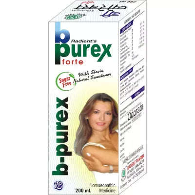 Radient B-Purex Forte Syrup Sugar Free - 200 ml - Swadesii
