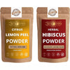 Ayur Blessing Lemon Peel And Hibiscus Powder Combo