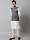 Jompers Men Ethnic Motifs Kurta with Churidar & Nehru Jacket