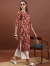 Vishudh Ethnic Printed Straight Kurta