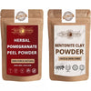 Ayur Blessing Pomegranate Peel And Bentonite Clay Powder Combo