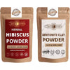 Ayur Blessing Hibiscus And Bentonite Clay Powder Combo