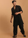 Vastramay Embroidered Sequinned Kurta with Pyjamas & Dupatta