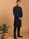 Vastramay Woven Design Mandarin Collar Kurta