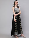 AKS Couture Embellished Sleeveless Georgette Maxi Dress