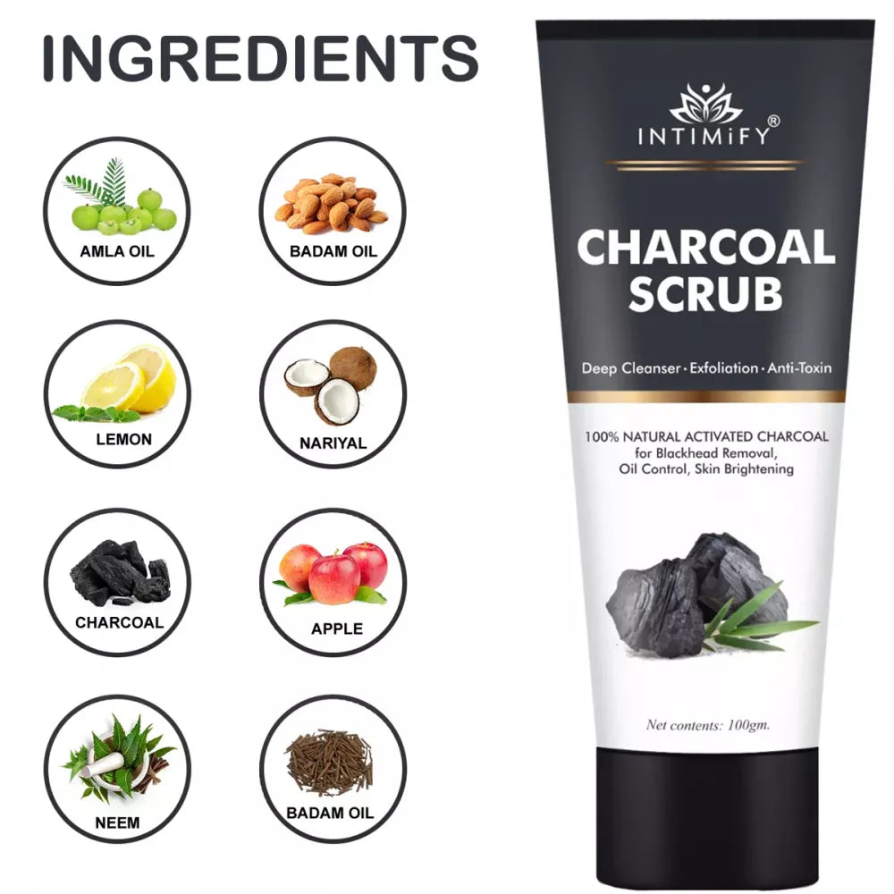 Intimify Charcoal Scrub Anti-toxin - 100 Gms - Swadesii