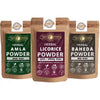 Ayur Blessing Herbal Amla & Licorice & Baheda Powder Combo