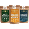 Ayur Blessing Herbal Amba Haldi & Amla & Bhringraj Powder Combo