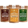 Ayur Blessing Herbal Amba Haldi & Reetha & Green Gram Flour Powder Combo