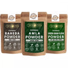Ayur Blessing Herbal Amla & Baheda & Green Gram Flour Powder Combo
