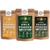 Ayur Blessing Herbal Amla & Kasturi Haldi & Brahmi Powder Combo