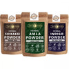 Ayur Blessing Herbal Amla & Shikakai & Indigo Powder Combo