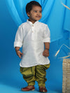 Vastramay Sishu Boys White Kurta with Dhoti Pants