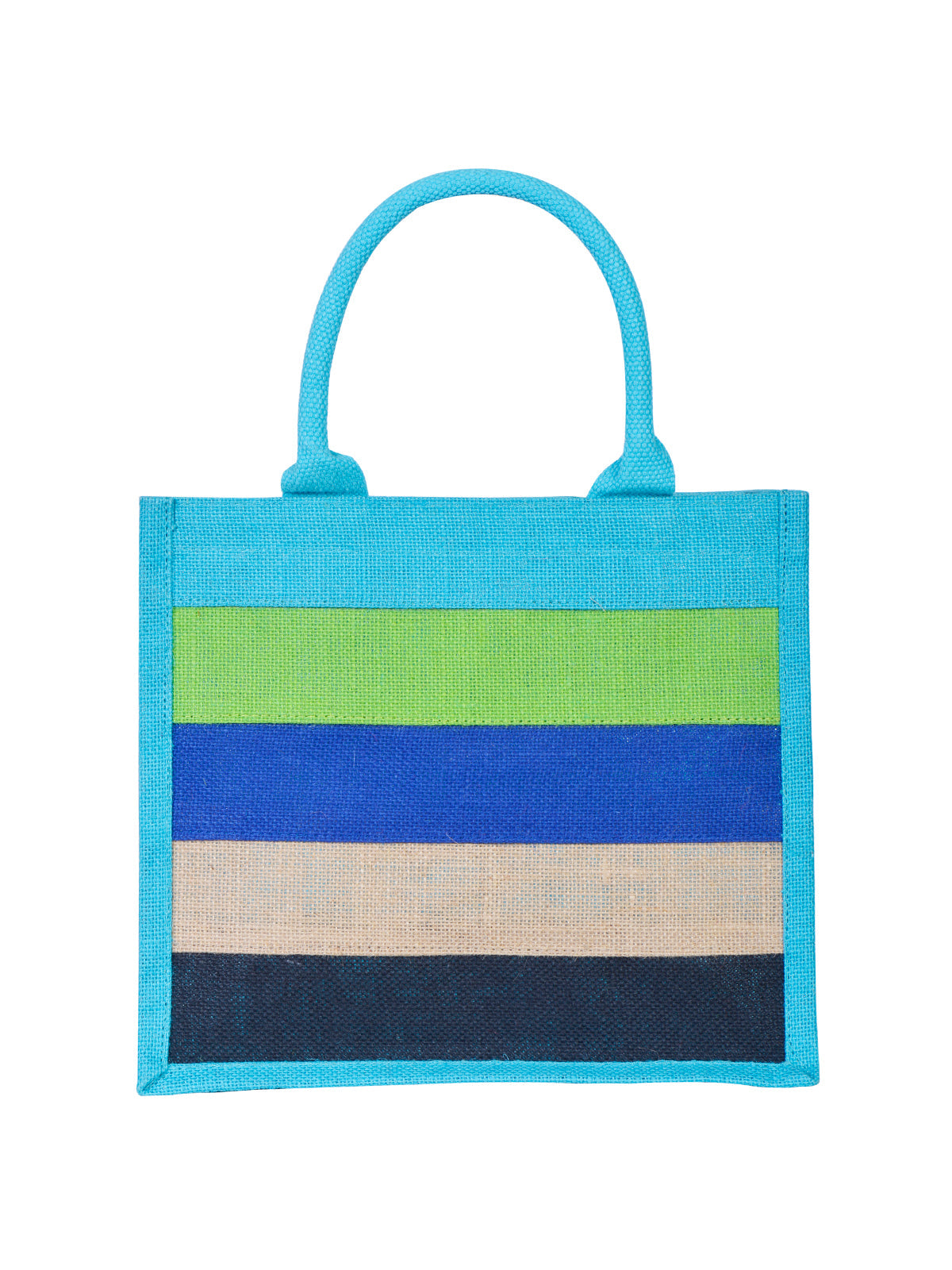 10 X 12 X 7 - MULTICOLOR LUNCH ZIPPER (B-080-TURQUOISE BLUE)