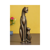 Ecraftindia Handcrafted Polyresin and Bronze Cat and Kitten Statue Animal Figurines Decorative Showpiece