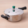 The Indus Valley Premium Stainless Steel Outer Lid Handi Pressure Cooker 3.5-5.5L