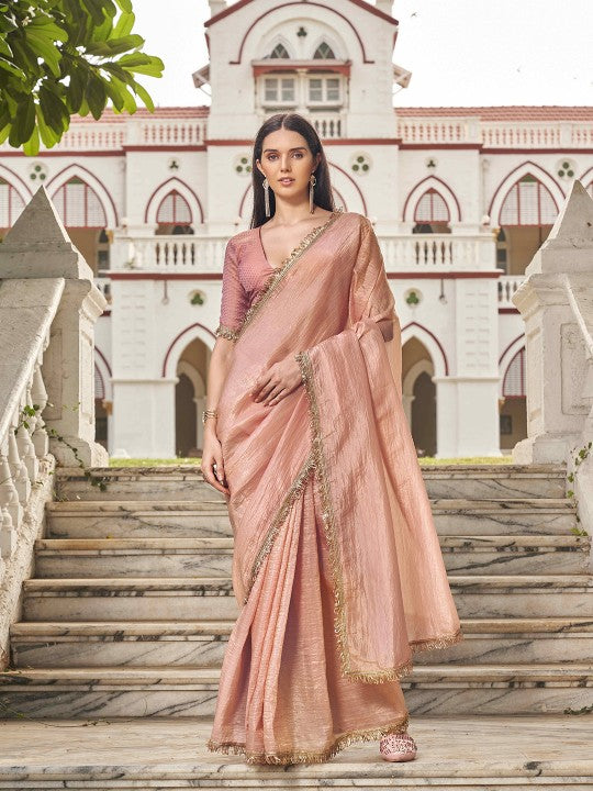 Tikhi Imli Sequinned Organza Saree